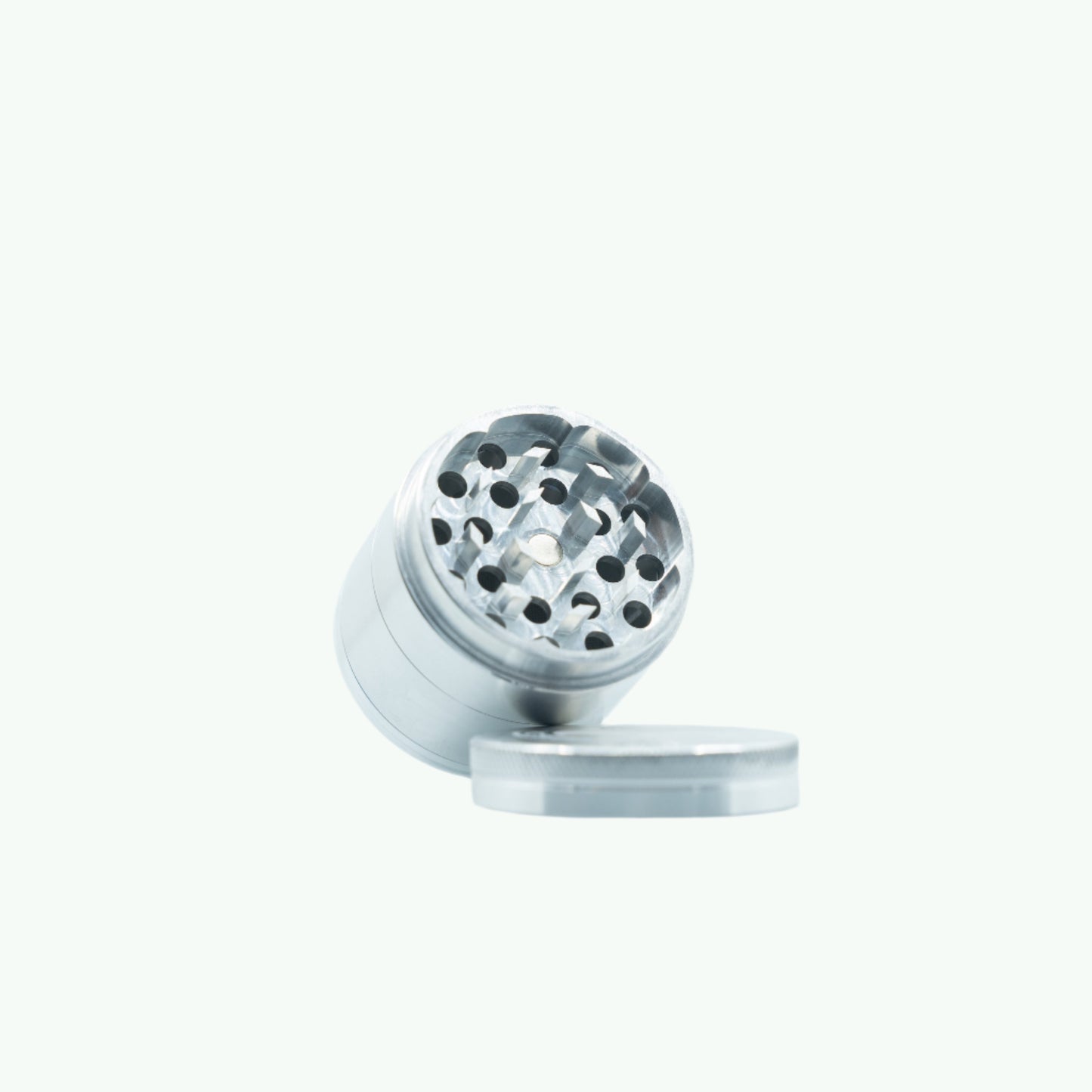 Grote Zilveren Metalen Grinder