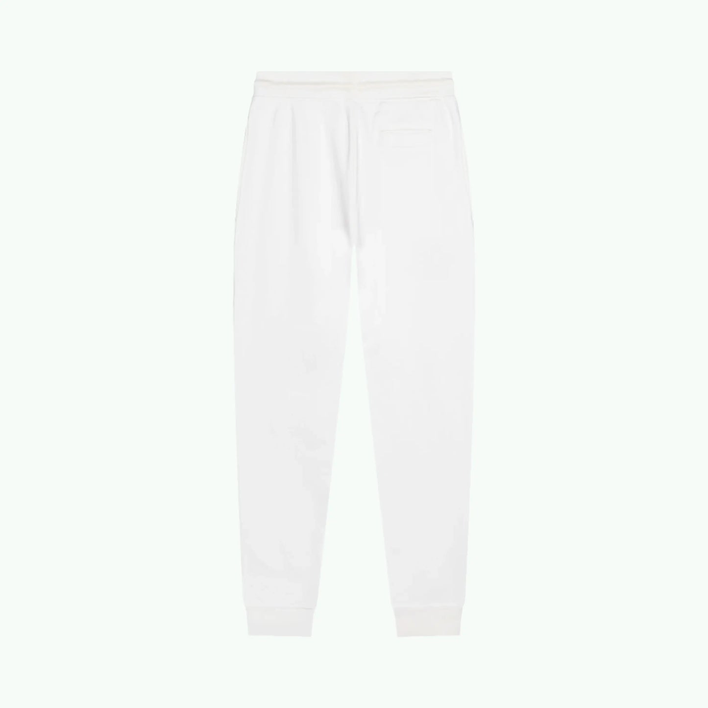Black logo jogger pants from The Coffeeshops featuring a comfortable fit and branded design, shown laid flat.