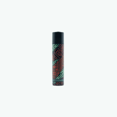 Clipper lighter with a ripped newspaper print design, featuring a compact metal body and a built-in flint wheel for easy ignition.