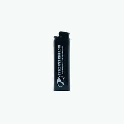 Cricket Loft lighter with black body and flame ignition, designed for convenient and reliable lighting.