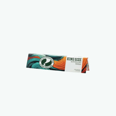 GreenGo Slim Rolling Papers in king size, featuring a sleek design, ideal for rolling cigarettes or herbal blends.