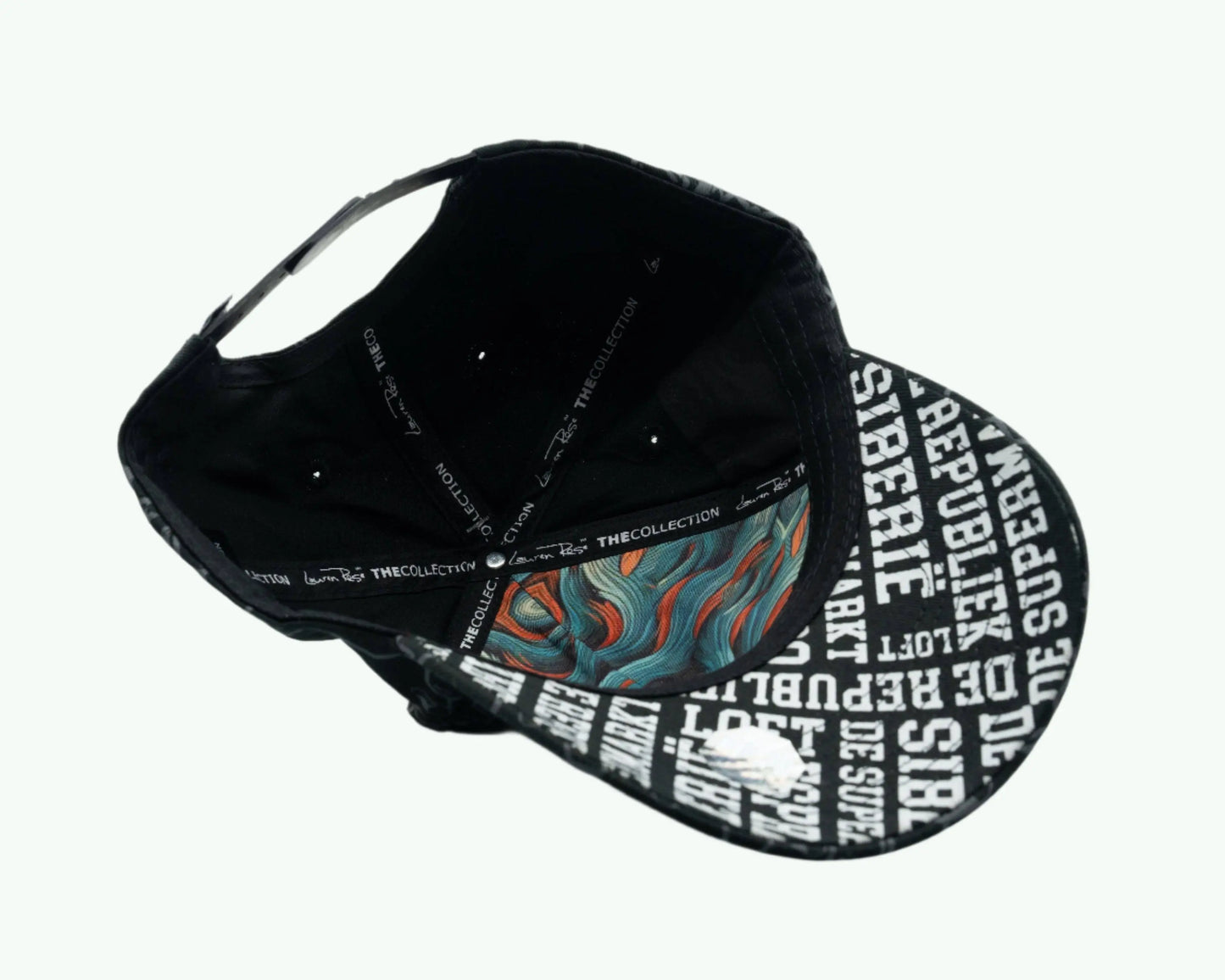 Black snapback cap featuring a THC molecule graphic and The Coffeeshops branding on the front.