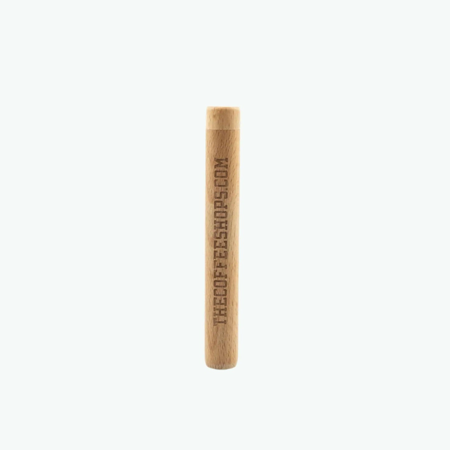 Wooden joint holder by The Coffeeshops, natural wood finish, designed to securely hold and display pre-rolled joints.